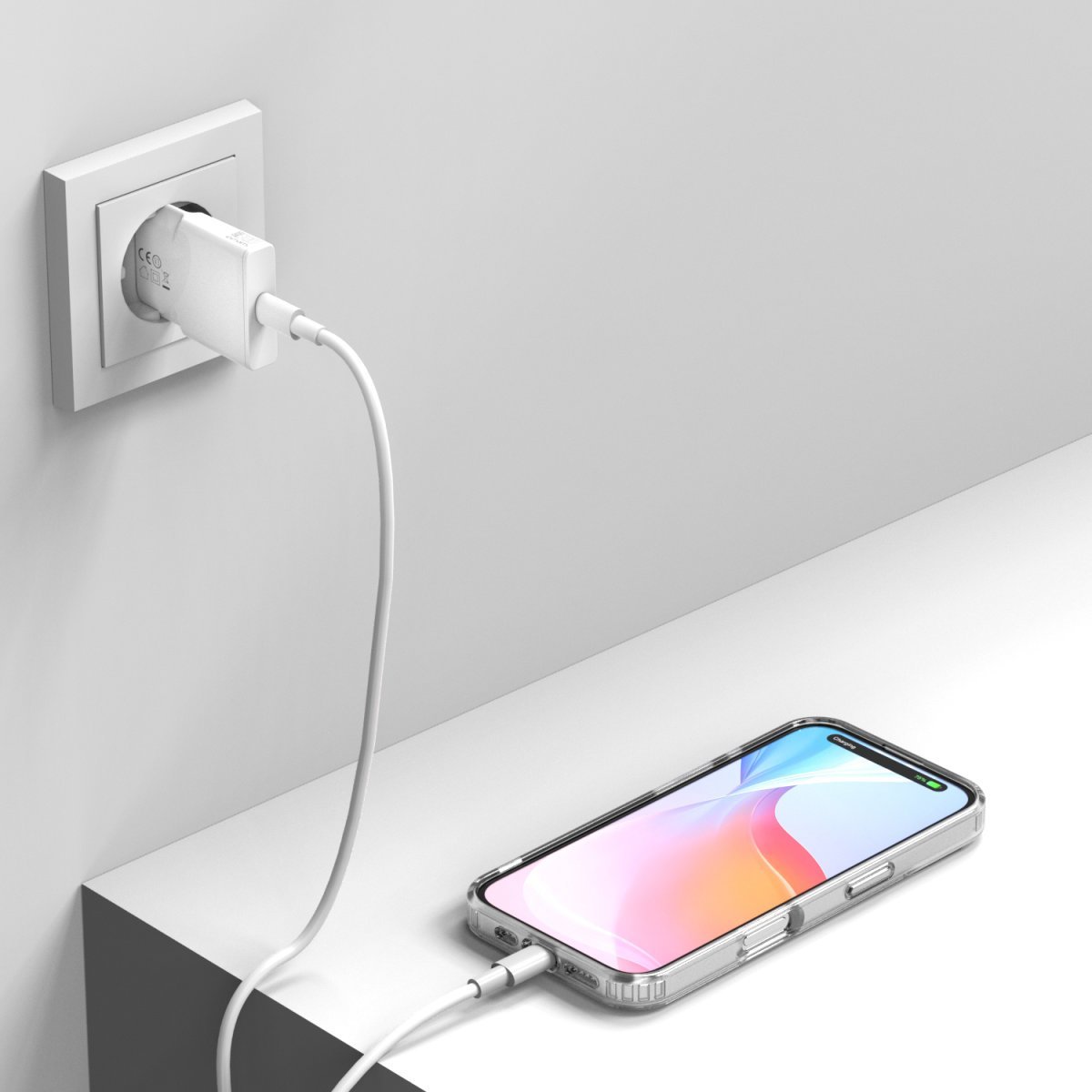 Set aksesorësh 4smarts 3in1 Premium Starter për Apple iPhone 16, me MagSafe, transparent