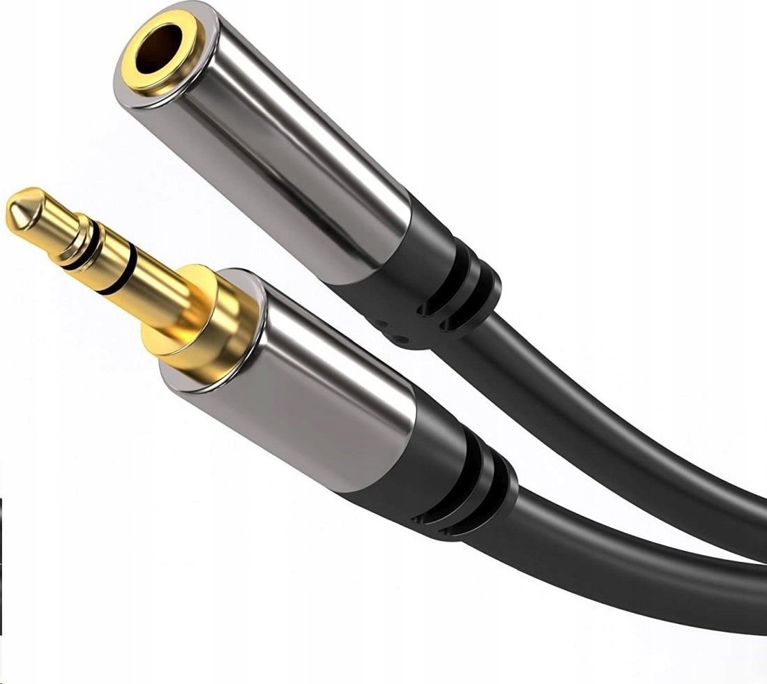 Kabllo zgjatëse audio PremiumCord PremiumCord, Jack 3.5mm M/F, 5m, e zezë