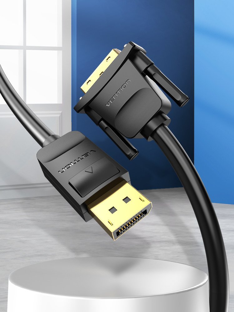 Kabllo Vention DisplayPort në DVI 24+1, 2m, Full HD, e zezë
