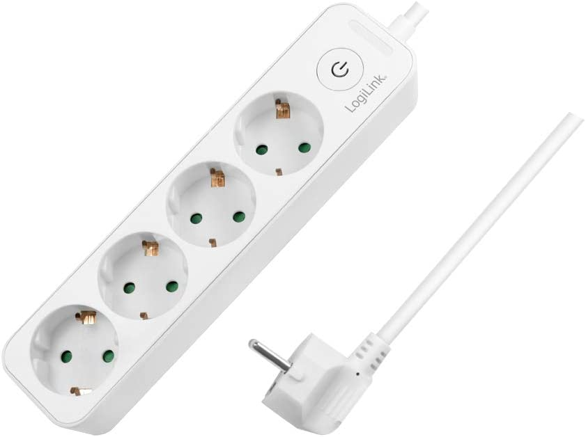 Kabllo vazhduese Logilink LPS245, 4 dalje, 1.5m, e bardhë