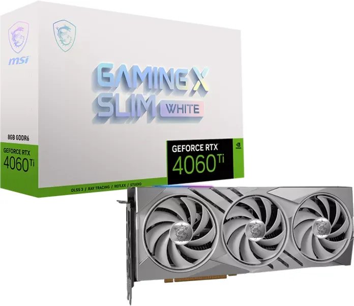 Kartelë grafike MSI GeForce RTX 4060 Ti Gaming X Slim White 16GB GDDR6