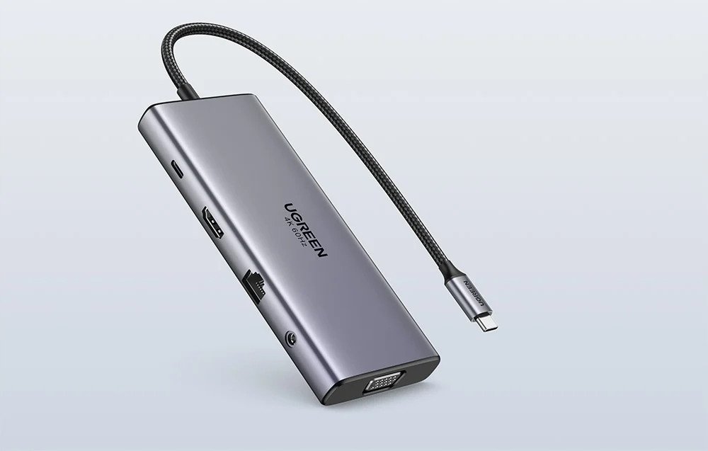 Dock USB Revodok 11 në 1, HDMI 4K 60Hz, gri