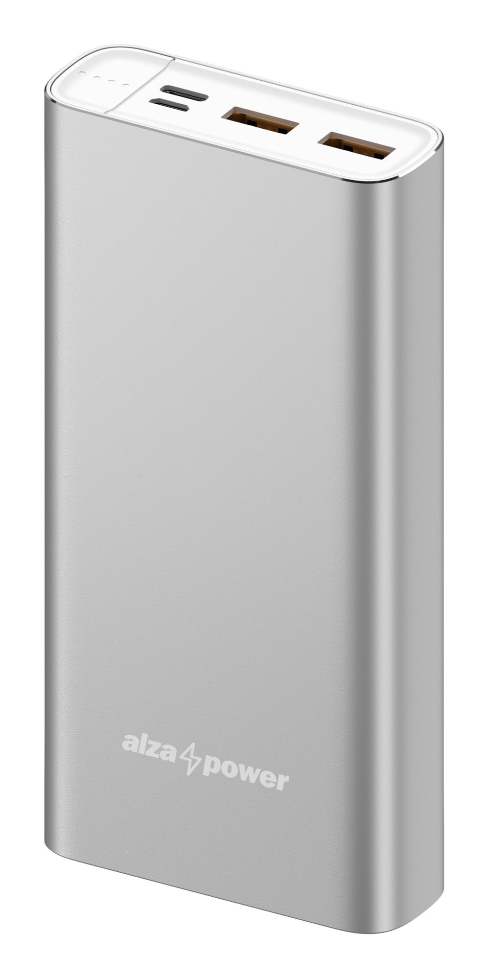Power bank AlzaPower Metal, 20000mAh, Fast Charge PD 3.0, argjendtë