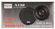 Автомобилски звучници Excalibur X132, 13 cm, 2-way коаксијални, црни