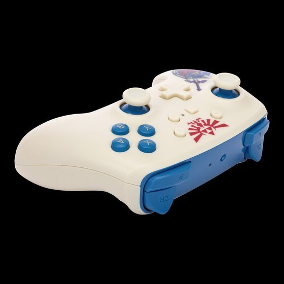 Kontroller PowerA Zelda Sworn Protector, wireless, i bardhë