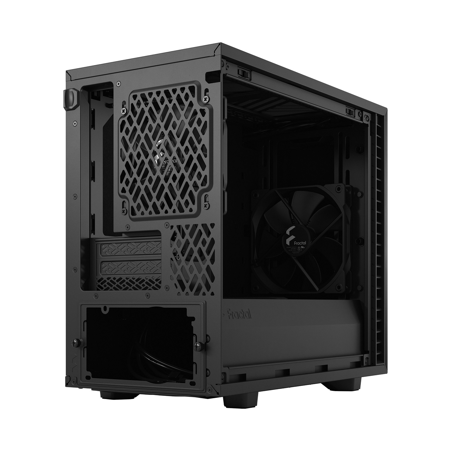 Kasë Fractal Design Define 7 Nano Black Solid, Mini ITX, e zezë