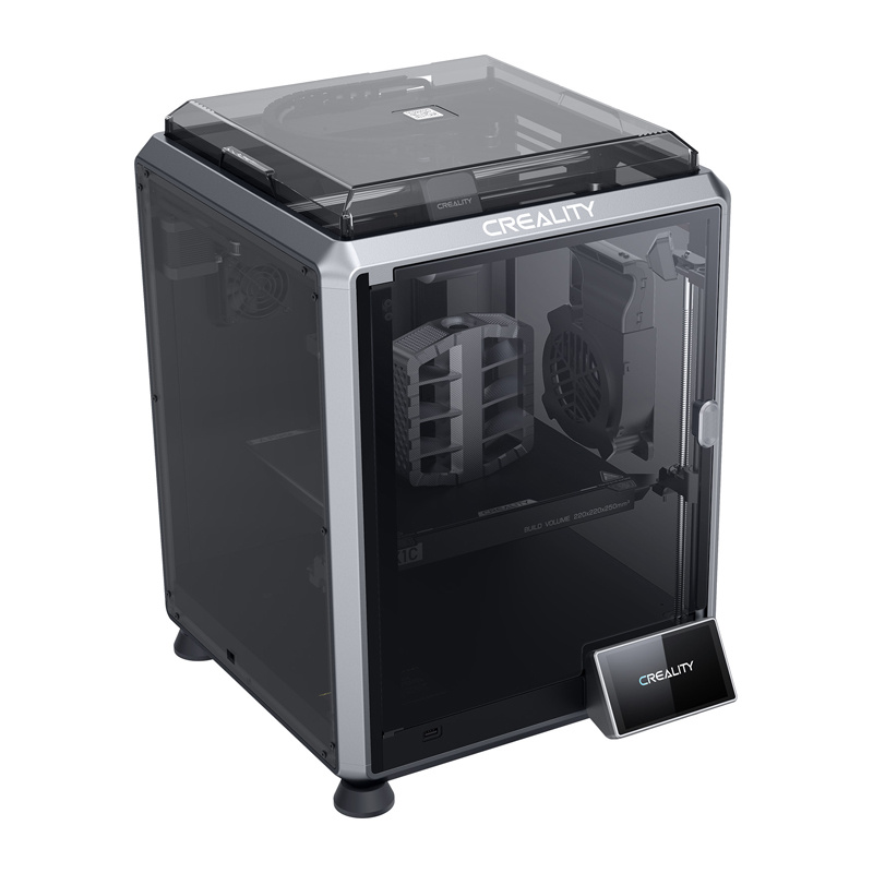 Printer 3D Creality K1C, 220x220x250mm, 600mm/s, gri e zezë