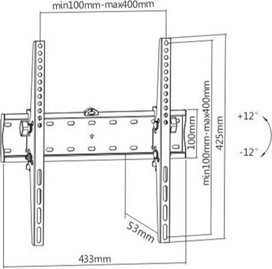 Носач за телевизор Gembird TV SET ACC, 32-55"