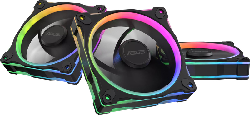 Ventilatorë kase ASUS Prime MR120, 120mm, ARGB, të zinj