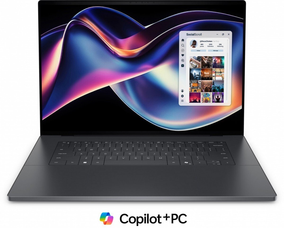 Laptop Dell XPS 16 Ultra X7 358H, 16" OLED Touch, 32GB 2TB, gri i errët