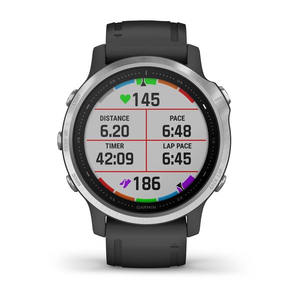 Orë e mençur Garmin Fenix 6S, e zezë/ argjendtë
