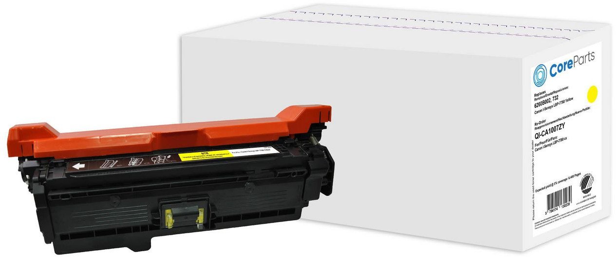 Toneri CoreParts QI-CA1007ZY, kompatibil, i verdhë