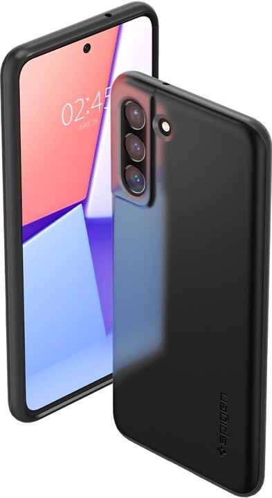 Маска за телефон Spigen Thin Fit за Samsung Galaxy S21 FE 5G, црна