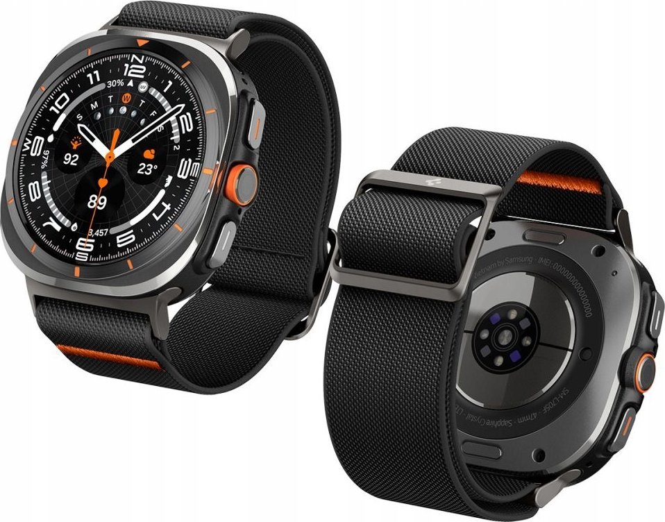 Rrip ore Spigen Lite Fit për Samsung Galaxy Watch Ultra, material fleksibël, i zi