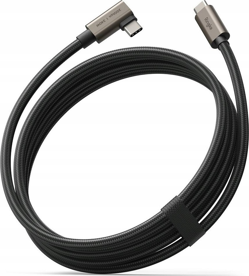 Kabllo USB C në USB C Ringke, 200cm, 240W PD, e zezë