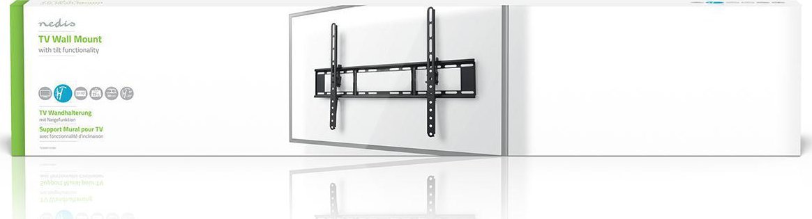 Ѕиден држач за ТВ Nedis, 37-70", VESA, 35 kg, црн