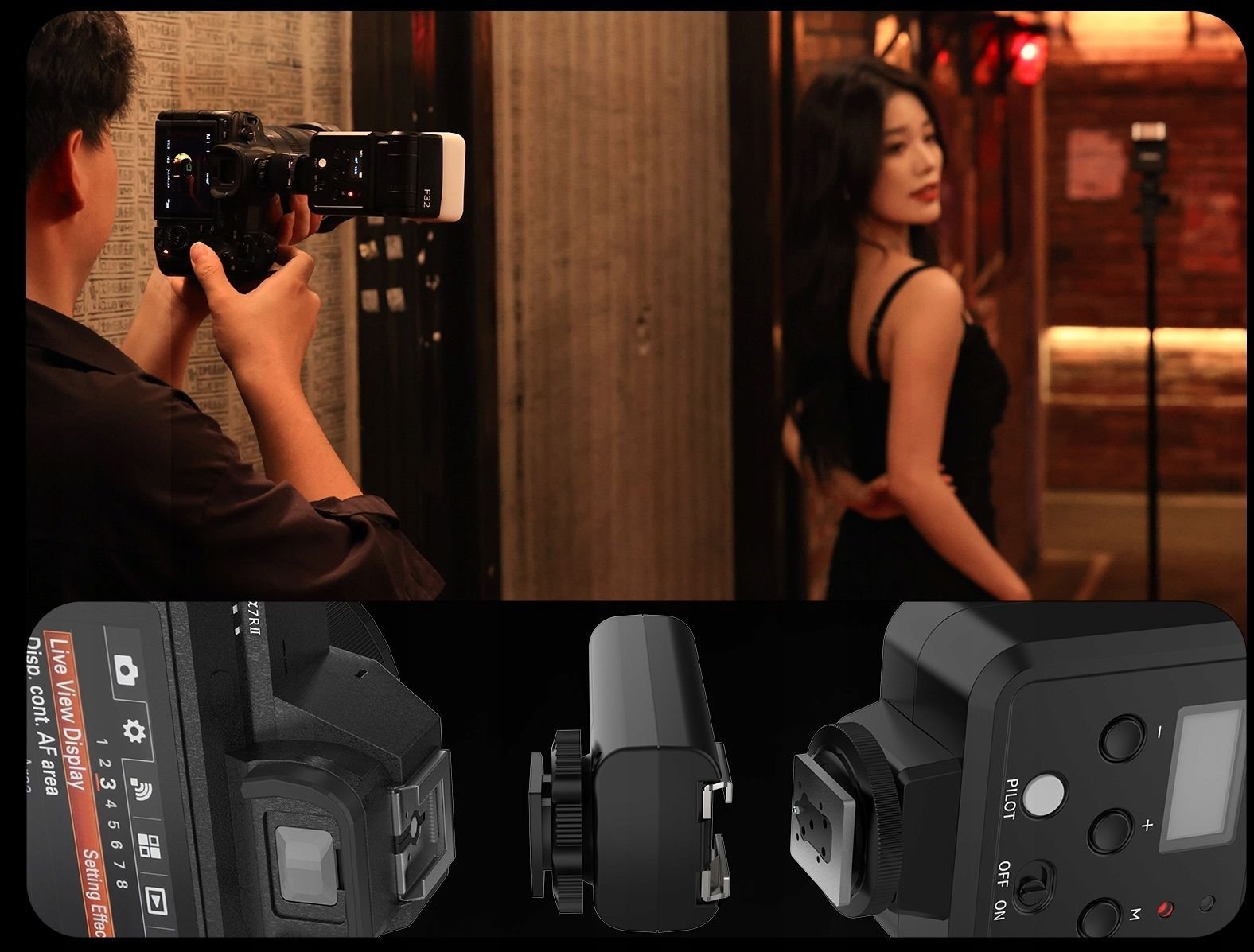 Trigger blici wireless Ulanzi TT 01, për kamera digjitale, i zi