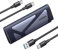 Kuti e jashtme UGREEN për SSD M.2 NVMe SATA, USB 3.2 Gen 2 10 Gbps, gri