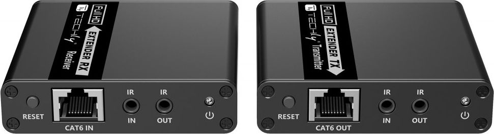 Zgjatues HDMI Techly Extender 1080p, Cat6/6a/7, deri 70m, i zi