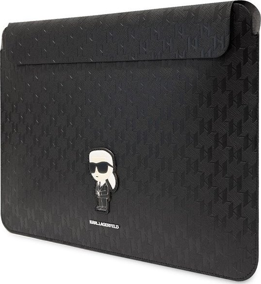 Mbrojtëse laptopi Karl Lagerfeld Saffiano Monogram Ikonik KLCS16SAKHPKK, 16", e zezë