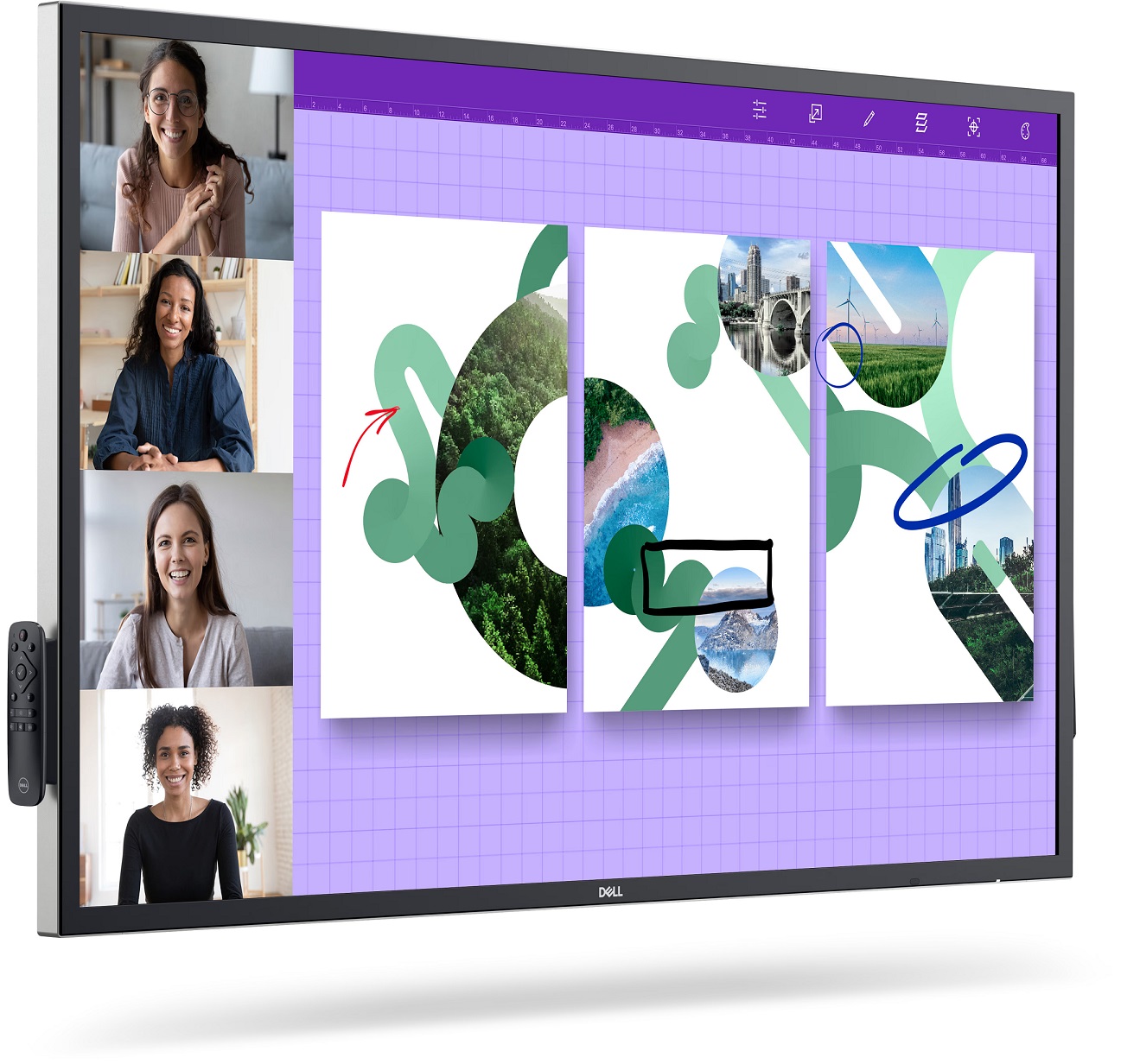 Monitor Dell P5524QT, 55", IPS, 4K UHD, 60Hz, 9ms, i zi