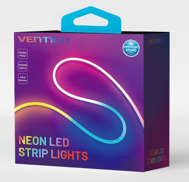 LED лента Vention PAEWJ EU, 5m, RGB, повеќебојна