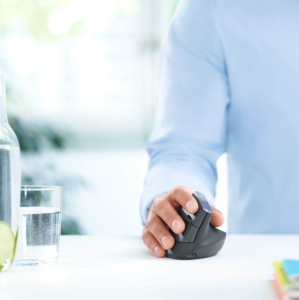 Maus Logitech MX Vertical, RF Wireless+Bluetooth, ergonomik, i hirtë