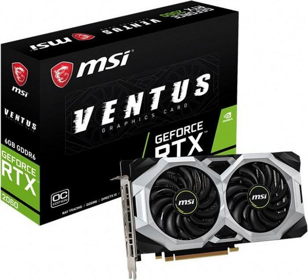 Kartë grafike MSI GeForce RTX 2060 Ventus GP OC (RTX 2060 VENTUS GP OC), 6GB, GDDR6