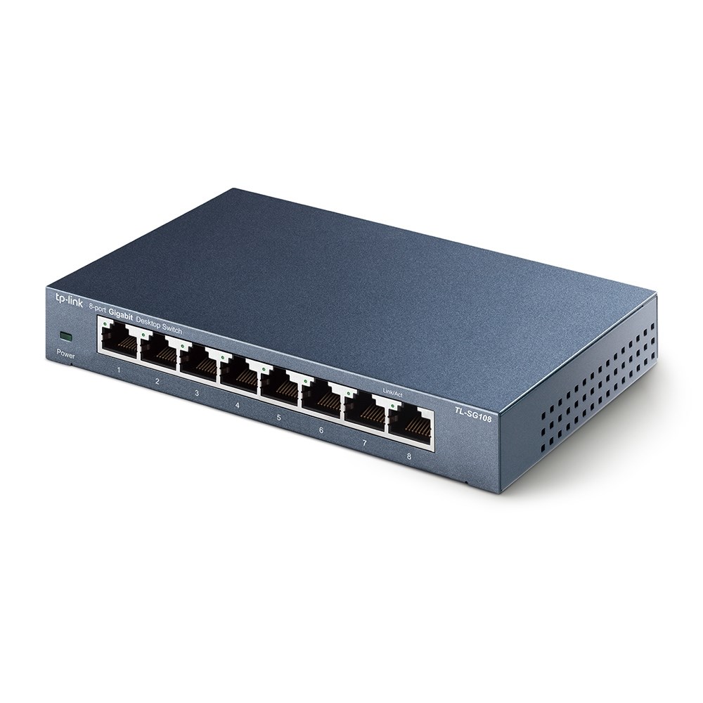 Switch rrjeti TP-Link TL-SG108, 8 porta Gigabit, 10/100/1000 Mbps