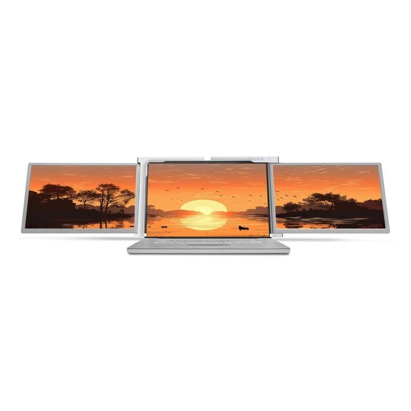 Monitor Misura 3M1303S1 Dual portativ, 13.3", 1920 x 1080, i argjendtë