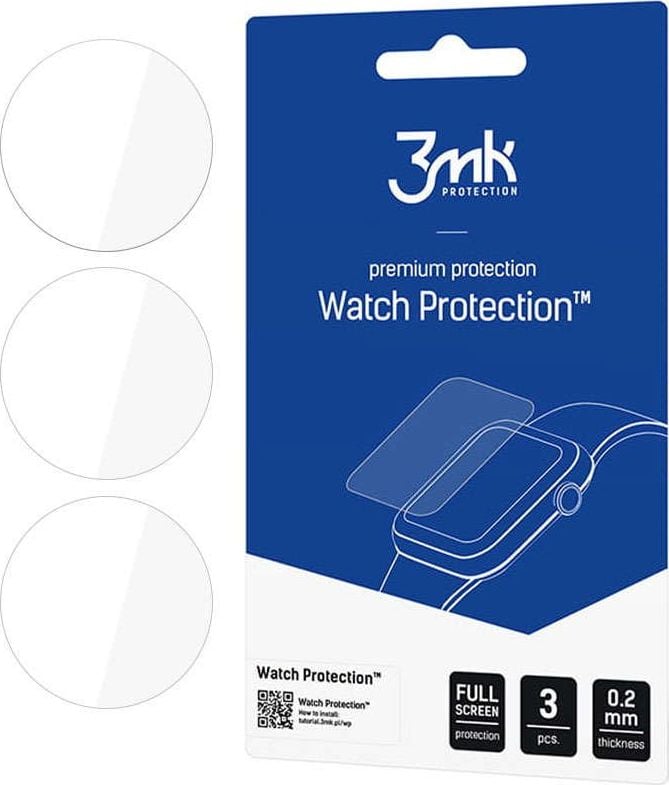 Folie mbrojtëse ekrani 3MK Watch Protection x3 për Xiaomi Amazfit GTR 2, transparente
