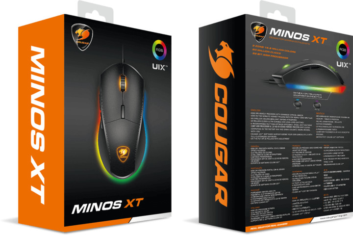 Maus Cougar Minos XT, i zi