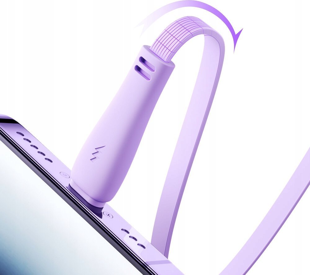 Kabllo tërheqëse 3 në 1 Joyroom S-A40, USB-A në USB-C Lightning microUSB, 1m, vjollcë