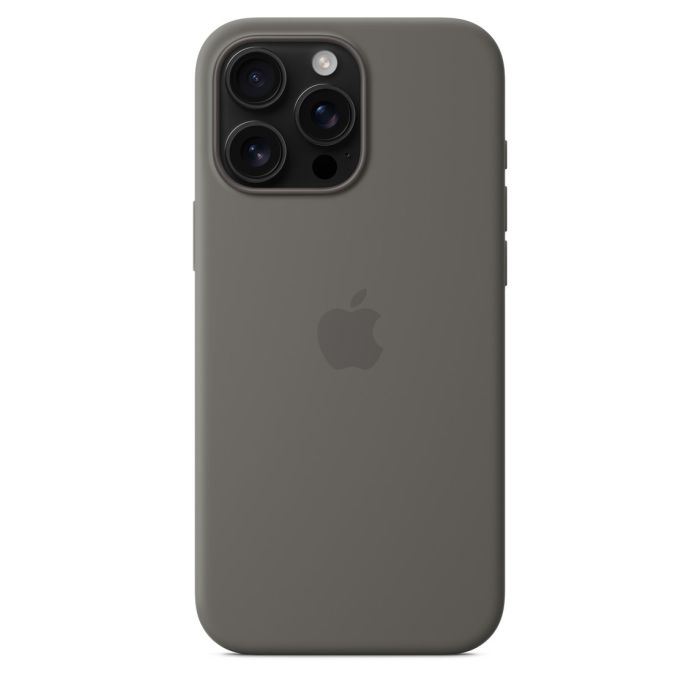 Apple iPhone 16 Pro Max Silicone Case with MagSafe, Stone Gray