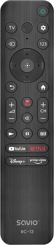 Telekomandë universale Savio RC-13 për Sony Smart TV, kompatibile, e zezë
