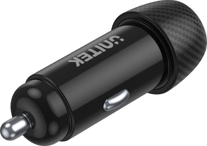 Karikues makine UNITEK Powertrain Duo, 2 porta USB, karikim i shpejtë, i zi