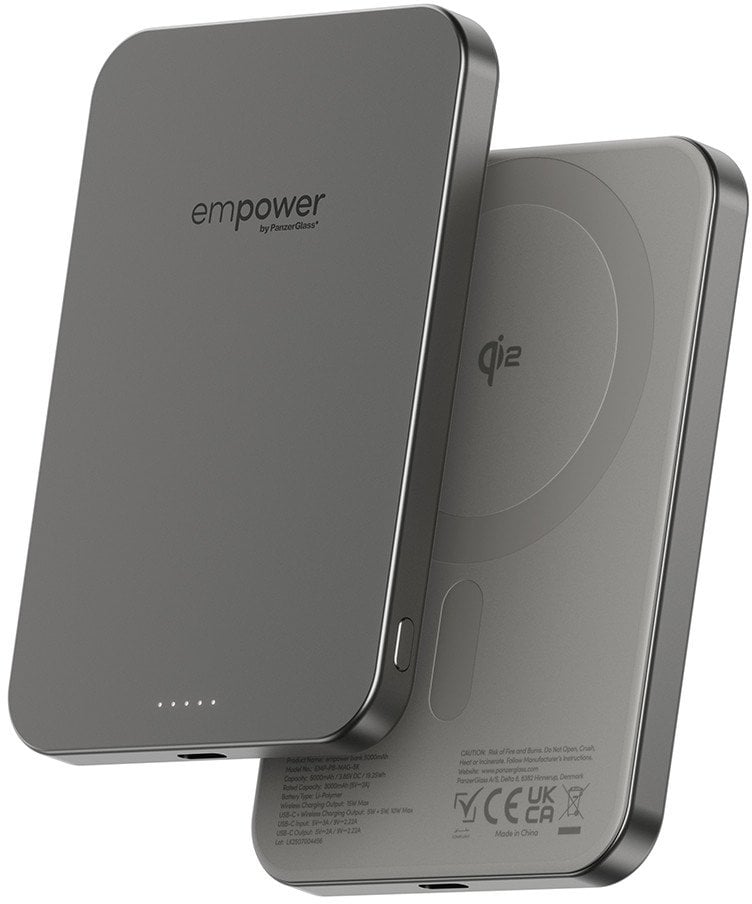 Power bank PanzerGlass Empower Bank, 5000mAh, 20W, gri