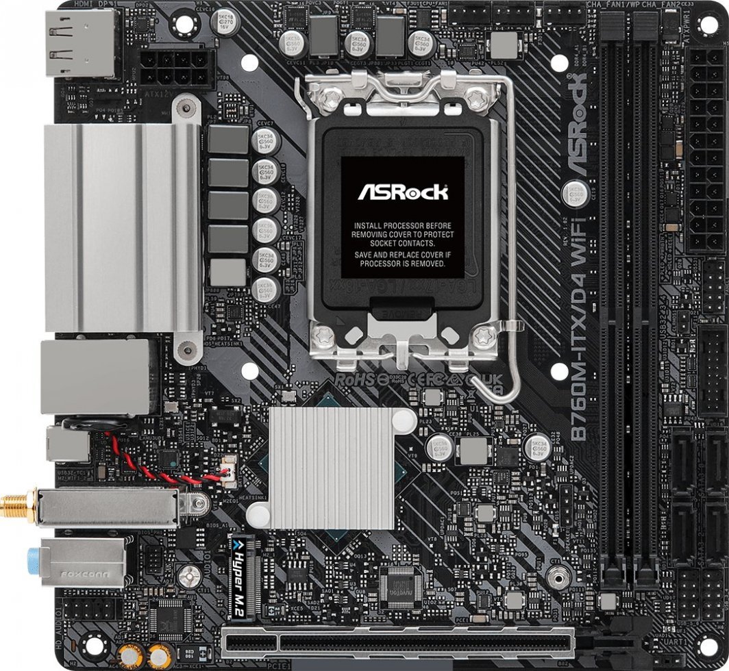 Pllakë amë ASRock B760M-ITX/D4 WIFI