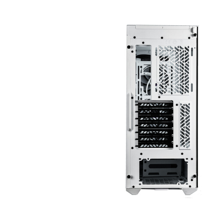 Kasë kompjuteri Cooler Master MasterBox 520 Mesh, anë transparente, e bardhë