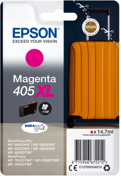 Ngjyrë për printer Epson DURABrite Ultra Ink, 1100 faqe, 405XL, vjollcë