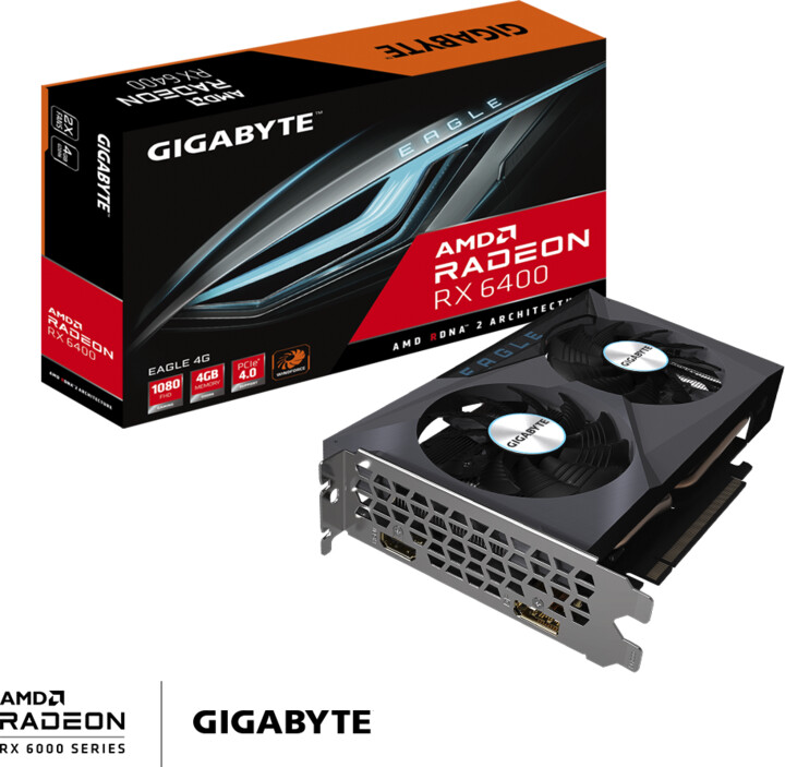 Kartelë grafike GIGABYTE Radeon RX 6400 EAGLE 4G, 4GB GDDR6