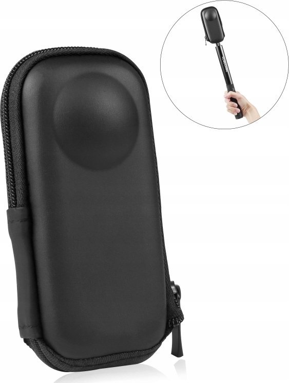 Kuti mbrojtëse Puluz PU984B për Insta360 X4 X5, materiale PU, e zezë