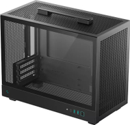 Kutia PC DeepCool CH160 PLUS, Small Form Factor, ATX PSU, e zezë