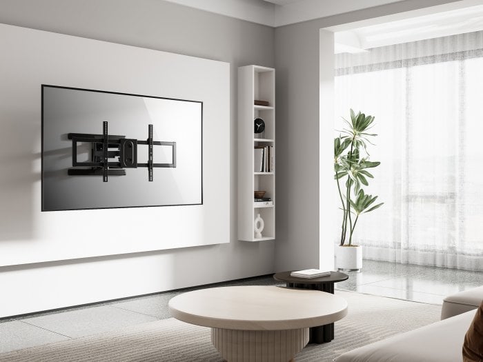 Mbajtëse TV Equip Full Motion, 43"-100", për mur, e zezë