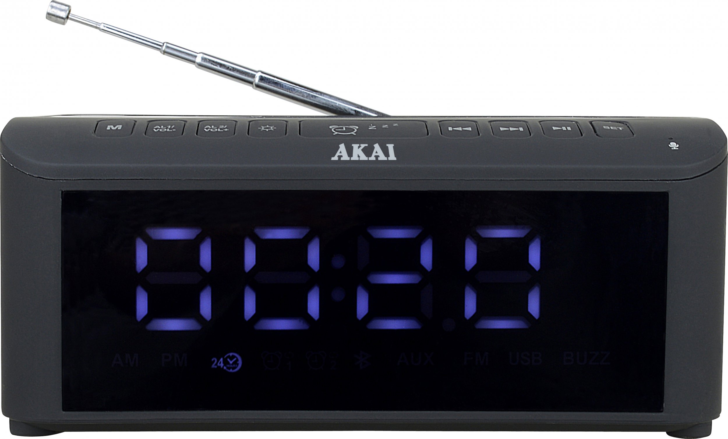 Radio ora Aiwa AKAI ACRB-1000, Bluetooth 5.1, karikues me valë, e zezë