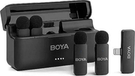 Mikrofon wireless lavalier BOYA BY-V4U, 4 kanale, për iPhone 15 dhe Type C