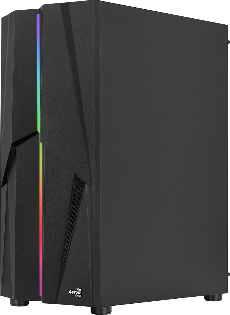 Kullë kompjuteri Aerocool Mecha ACCM-PV28013.11, xham i temperuar, RGB, e zezë
