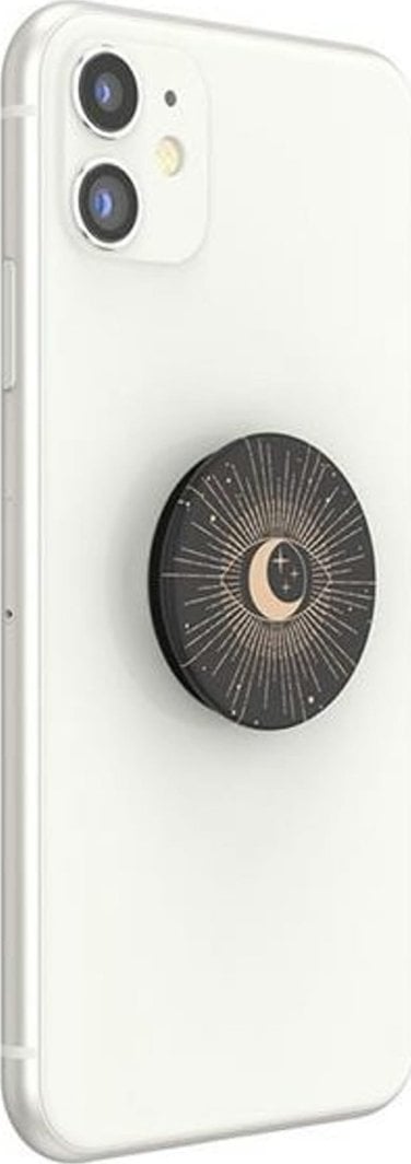 Kapëse telefoni PopSockets PopGrip Skelly, plastike, e zezë