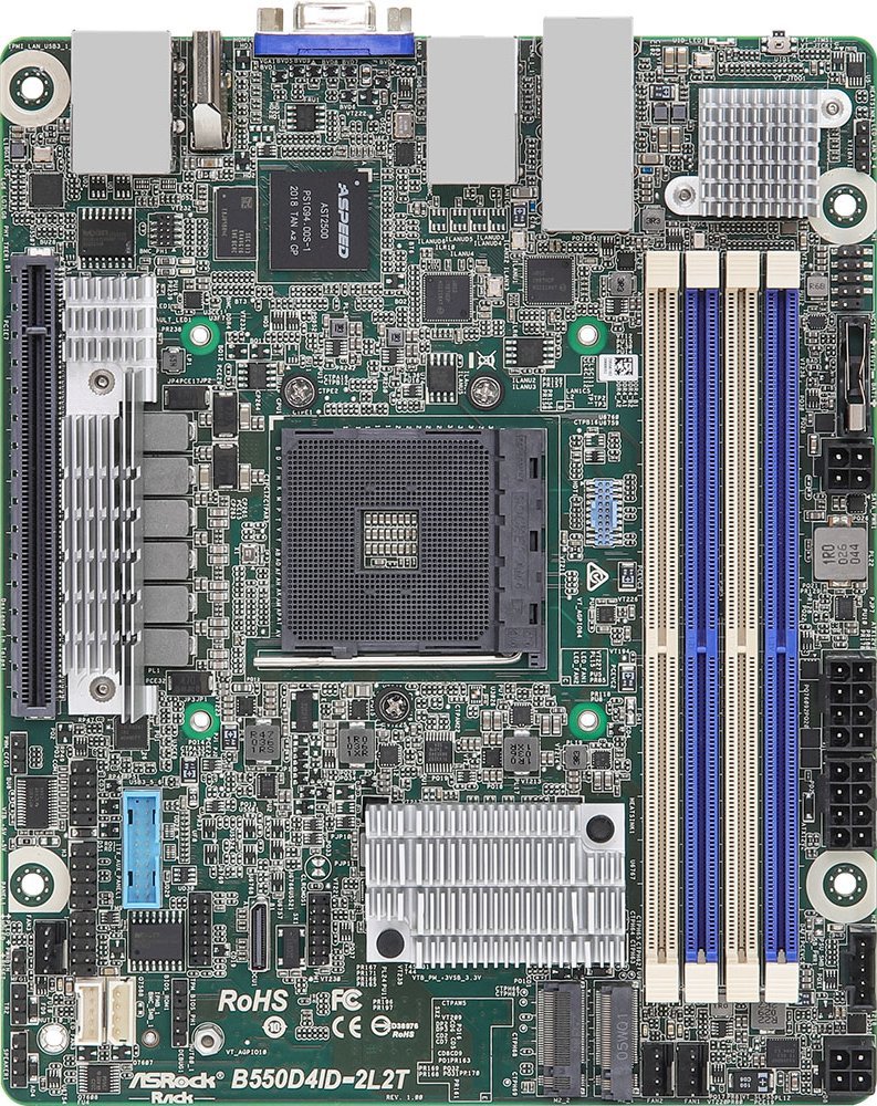 Pllakë amë ASRock B550D4ID-2L2T