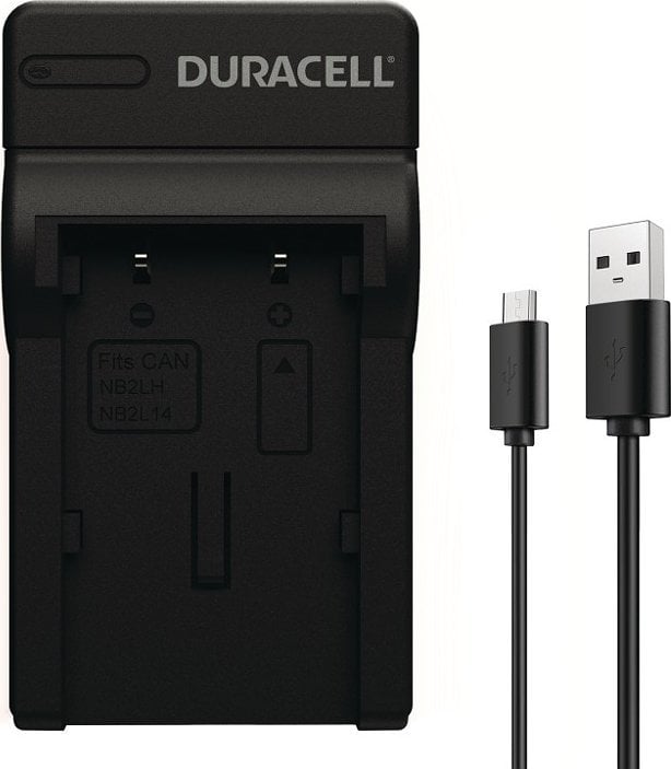 Karikues baterie për kamera Duracell DRC5907, USB, me kabllo, i zi